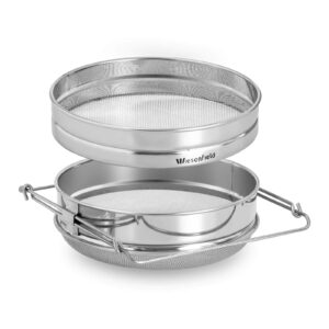 Stainless steel double sieve